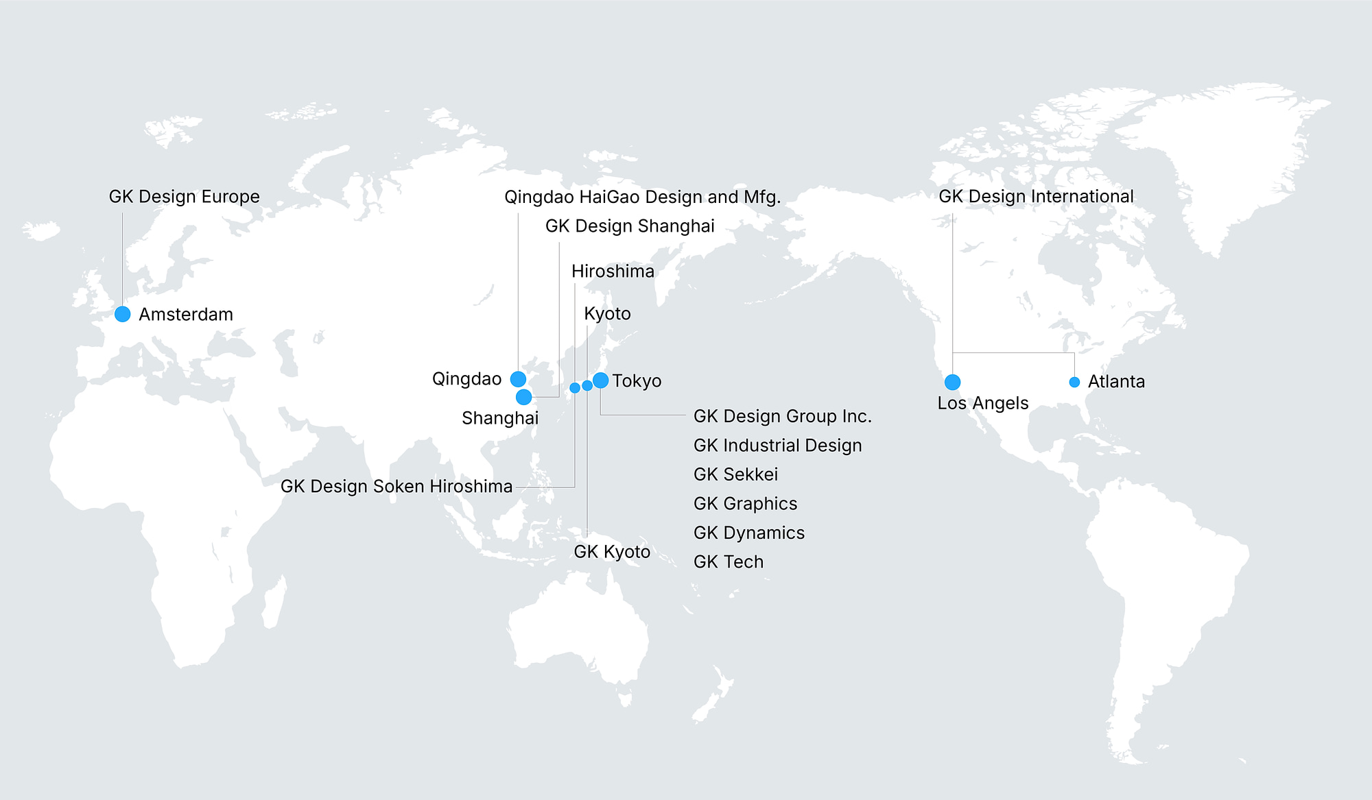 GK Design Group global offices