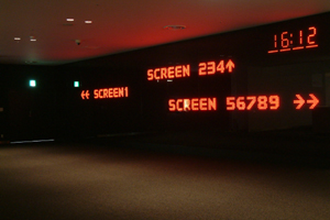 LED Sign at a Cinema Complex